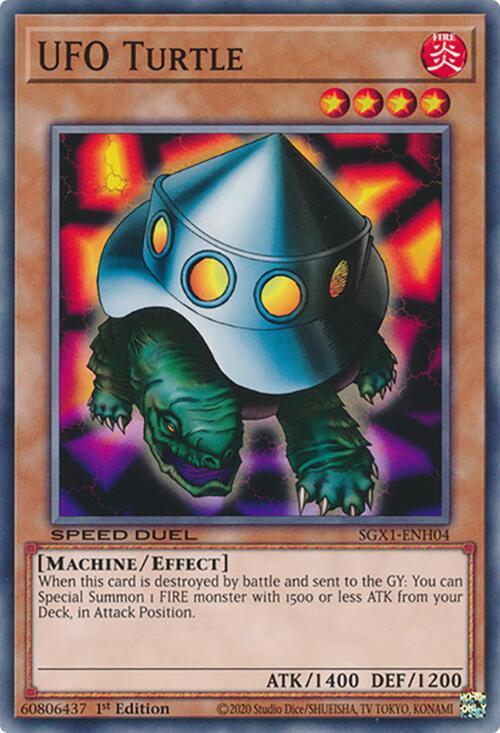 UFO Turtle SGX1-ENH04 card from Speed Duel GX: Duel Academy Box