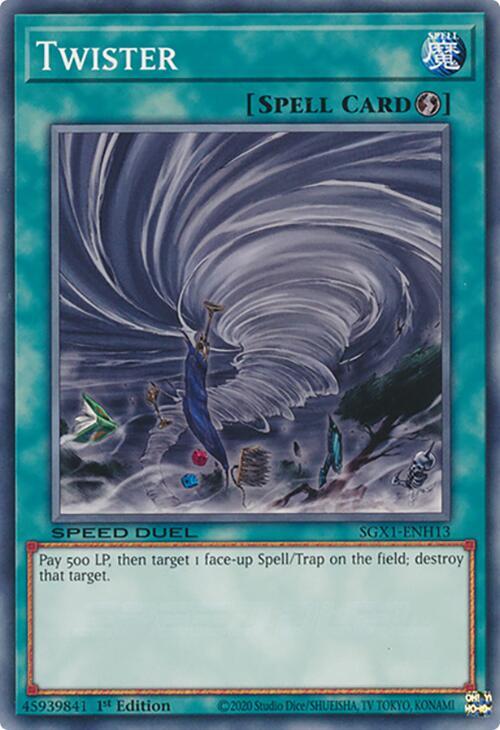 Twister SGX1-ENH13 card from Speed Duel GX: Duel Academy Box