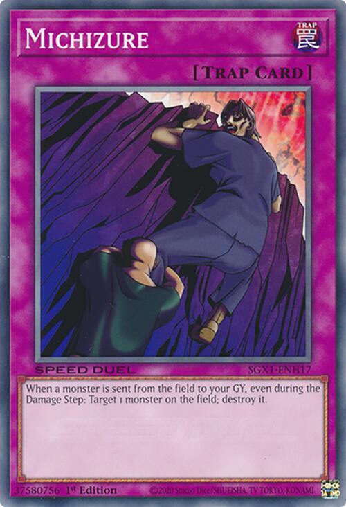 Michizure SGX1-ENH17 card from Speed Duel GX: Duel Academy Box