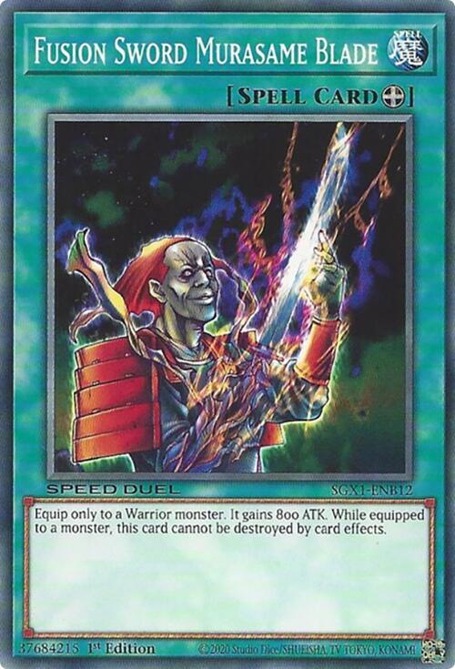 Fusion Sword Murasame Blade SGX1-ENB12 card from Speed Duel GX: Duel Academy Box