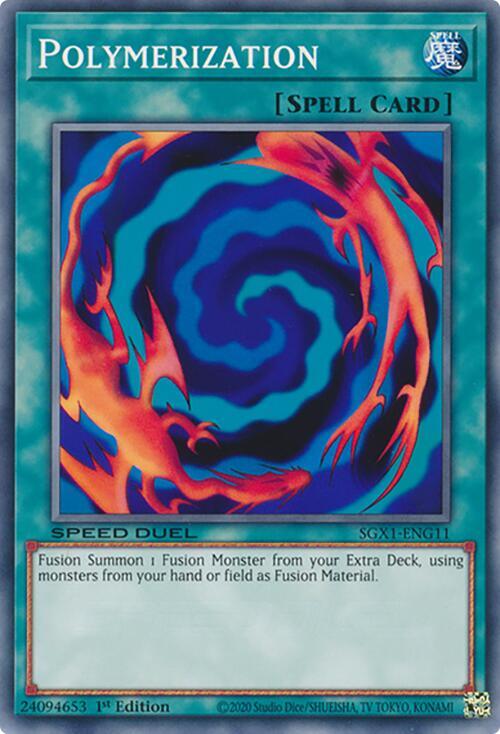 Polymerization (G) SGX1-ENG11 card from Speed Duel GX: Duel Academy Box