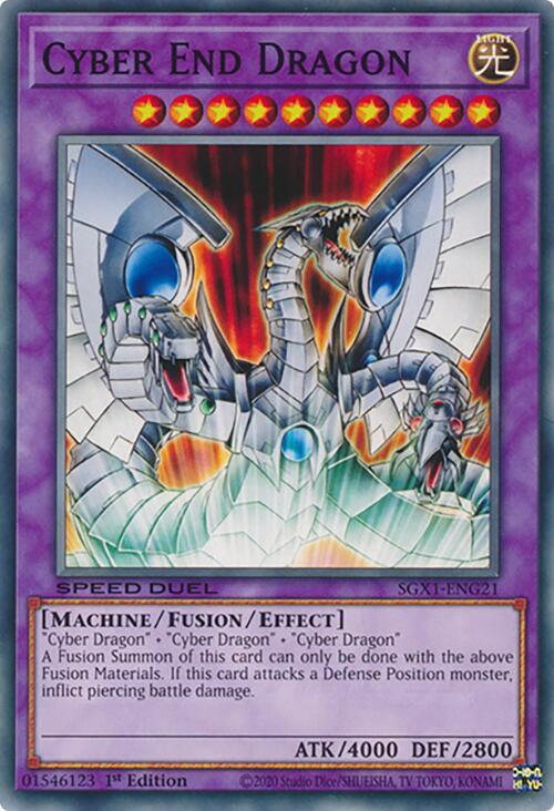 Cyber End Dragon SGX1-ENG21 card from Speed Duel GX: Duel Academy Box