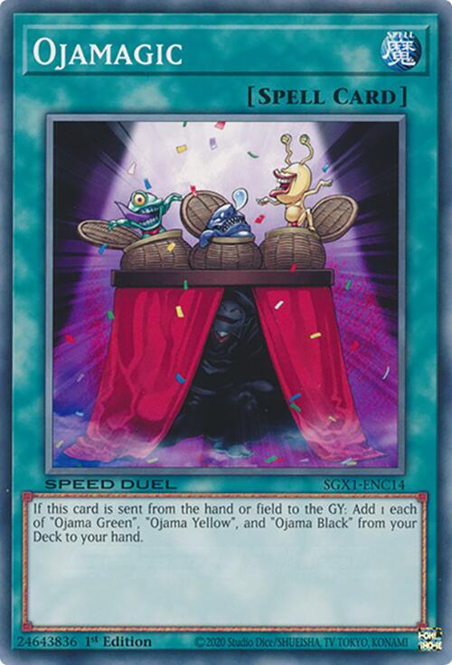 Ojamagic SGX1-ENC14 card from Speed Duel GX: Duel Academy Box