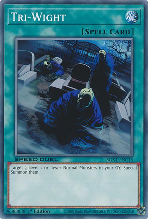 Tri-Wight SGX1-ENC15 card from Speed Duel GX: Duel Academy Box