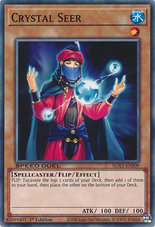 Crystal Seer SGX1-ENF09 card from Speed Duel GX: Duel Academy Box
