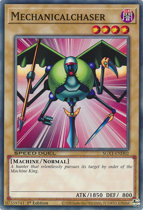 Mechanicalchaser SGX1-END02 card from Speed Duel GX: Duel Academy Box