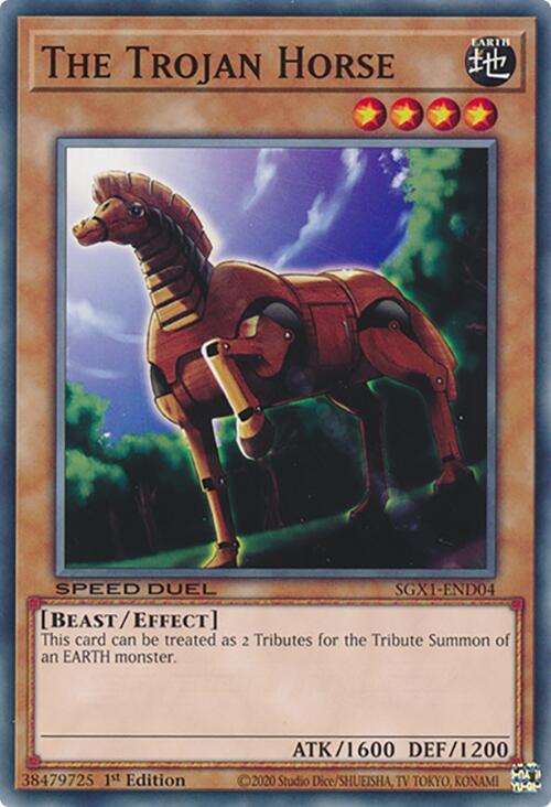 The Trojan Horse SGX1-END04 card from Speed Duel GX: Duel Academy Box