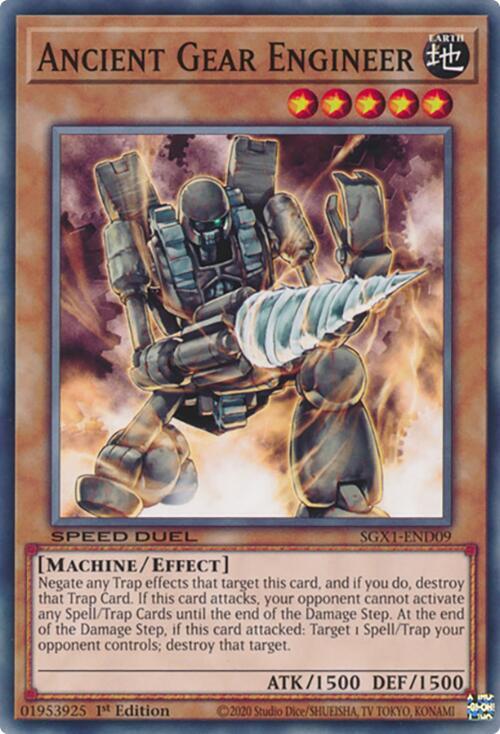 Ancient Gear Engineer SGX1-END09 card from Speed Duel GX: Duel Academy Box