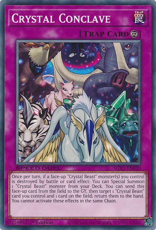 Crystal Conclave SGX1-ENF20 card from Speed Duel GX: Duel Academy Box