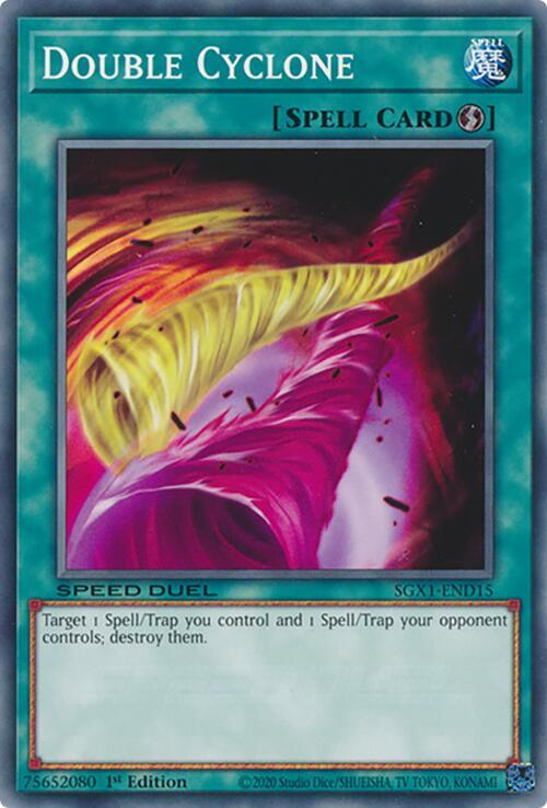 Double Cyclone SGX1-END15 card from Speed Duel GX: Duel Academy Box