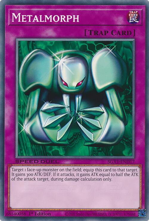 Metalmorph SGX1-END17 card from Speed Duel GX: Duel Academy Box