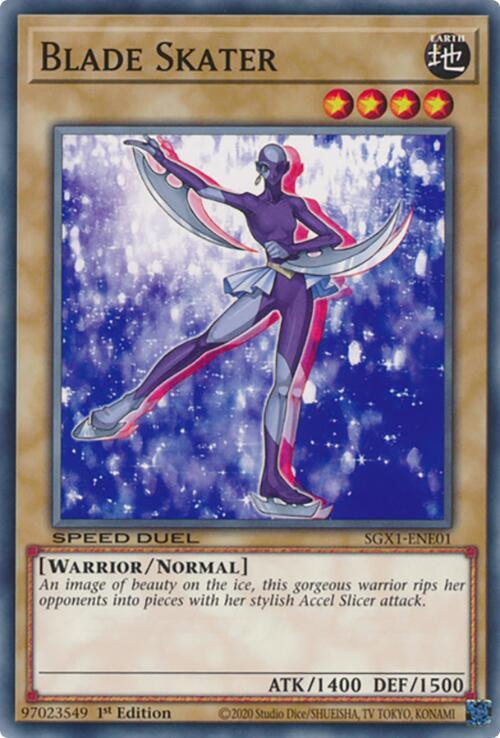 Blade Skater SGX1-ENE01 card from Speed Duel GX: Duel Academy Box