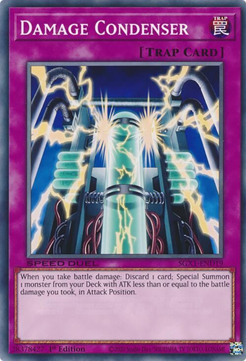 Damage Condenser SGX1-END19 card from Speed Duel GX: Duel Academy Box