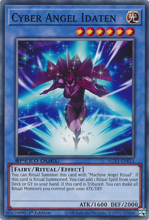 Cyber Angel Idaten SGX1-ENE11 card from Speed Duel GX: Duel Academy Box
