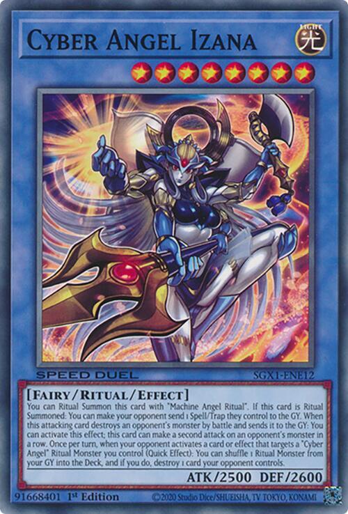 Cyber Angel Izana SGX1-ENE12 card from Speed Duel GX: Duel Academy Box