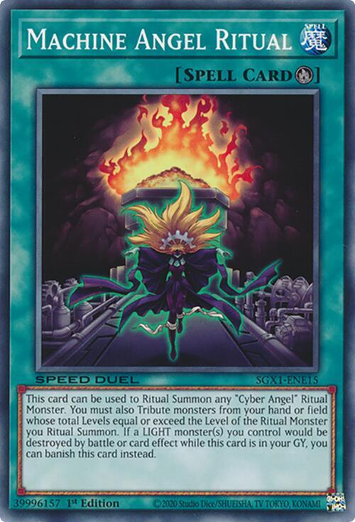 Machine Angel Ritual SGX1-ENE15 card from Speed Duel GX: Duel Academy Box