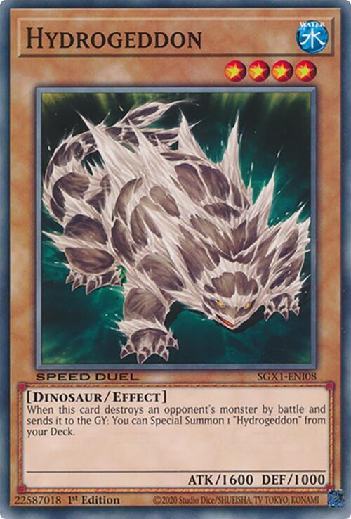Hydrogeddon SGX1-ENI08 card from Speed Duel GX: Duel Academy Box