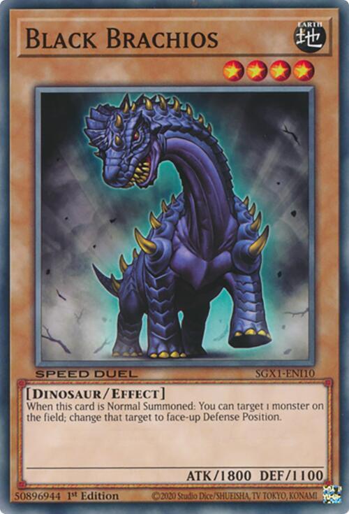 Black Brachios SGX1-ENI10 card from Speed Duel GX: Duel Academy Box