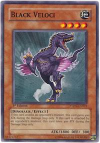 Black Veloci PTDN-EN033 card from Phantom Darkness