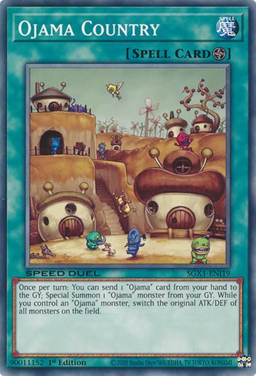 Ojama Country SGX1-ENI19 card from Speed Duel GX: Duel Academy Box