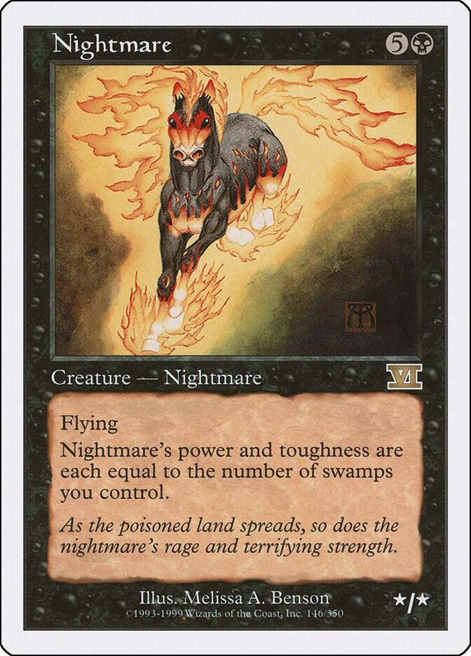 Nightmare 146 card from Classic Sixth Edition