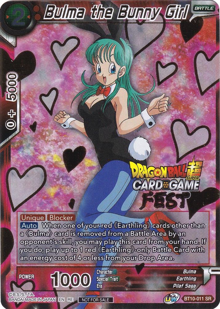 Bulma the Bunny Girl (Card Game Fest 2022) BT10-011 card from Tournament Promotion Cards