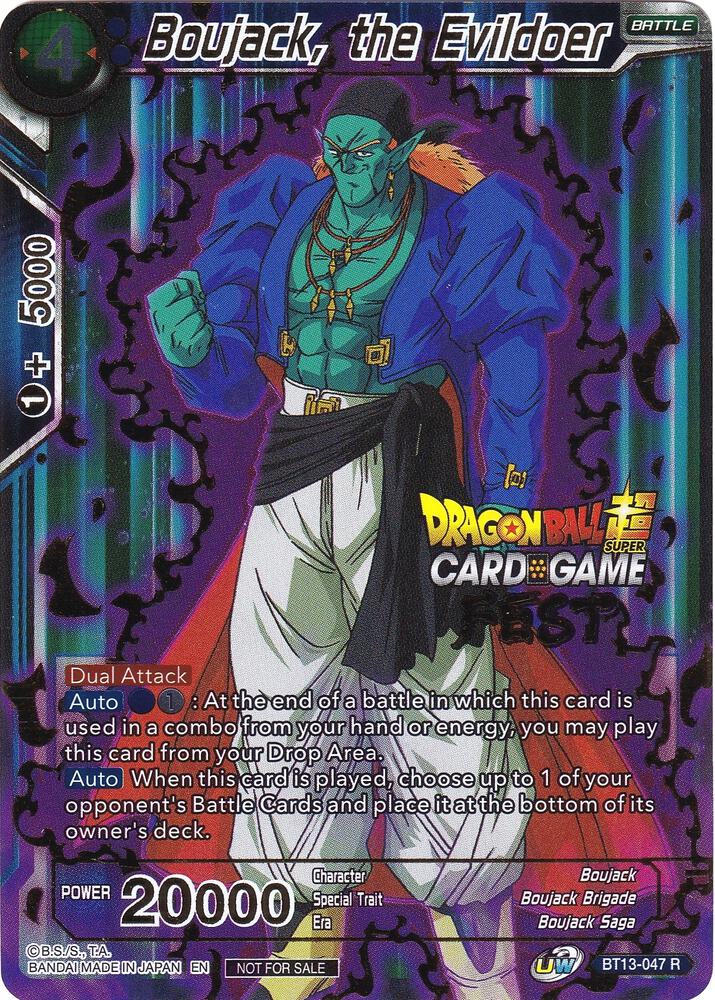 Boujack, the Evildoer (Card Game Fest 2022) BT13-047 card from Tournament Promotion Cards