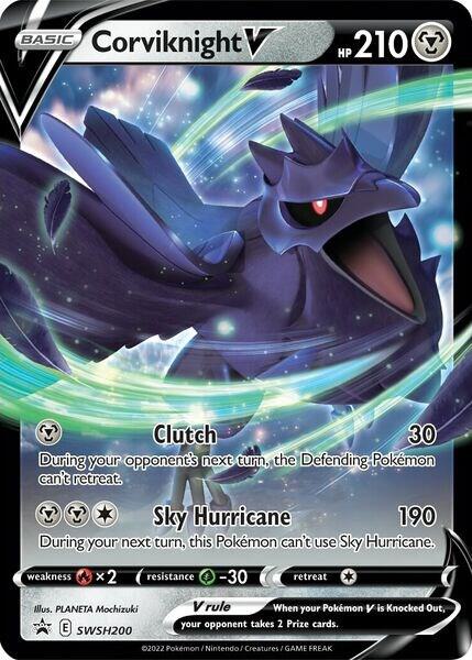 Corviknight V SWSH200 card from SWSH: Sword & Shield Promo Cards
