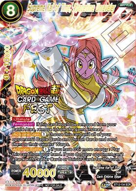 Supreme Kai of Time, Spacetime Unraveler (Card Game Fest 2022) BT12-154 card from Tournament Promotion Cards