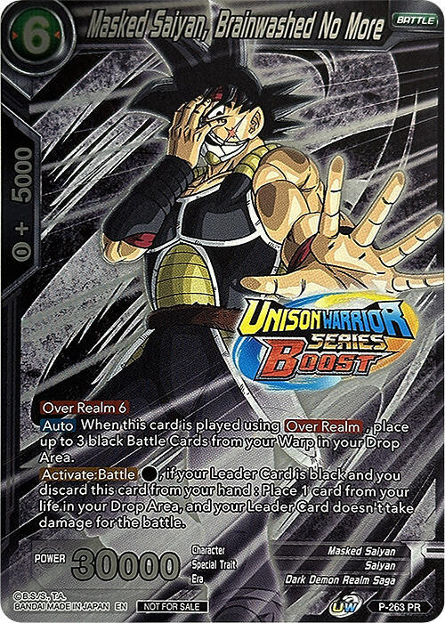 Masked Saiyan, Brainwashed No More (Event Pack 08) (Alternate Foil) P-263 card from Tournament Promotion Cards