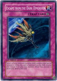 Escape from the Dark Dimension PTDN-EN072 card from Phantom Darkness