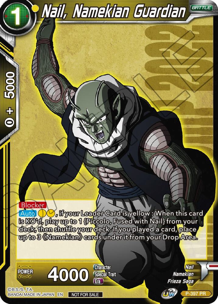 Nail, Namekian Guardian (Championship Pack 2022 Vol.1) P-397 card from Promotion Cards