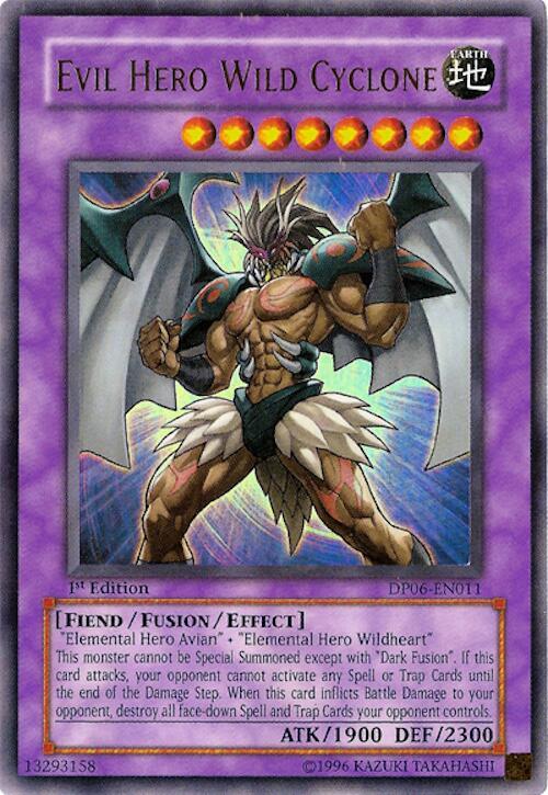 Evil Hero Wild Cyclone DP06-EN011 card from Duelist Pack 6: Jaden Yuki 3