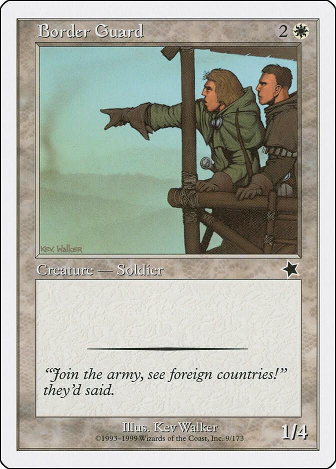 Border Guard 9 card from Starter 1999