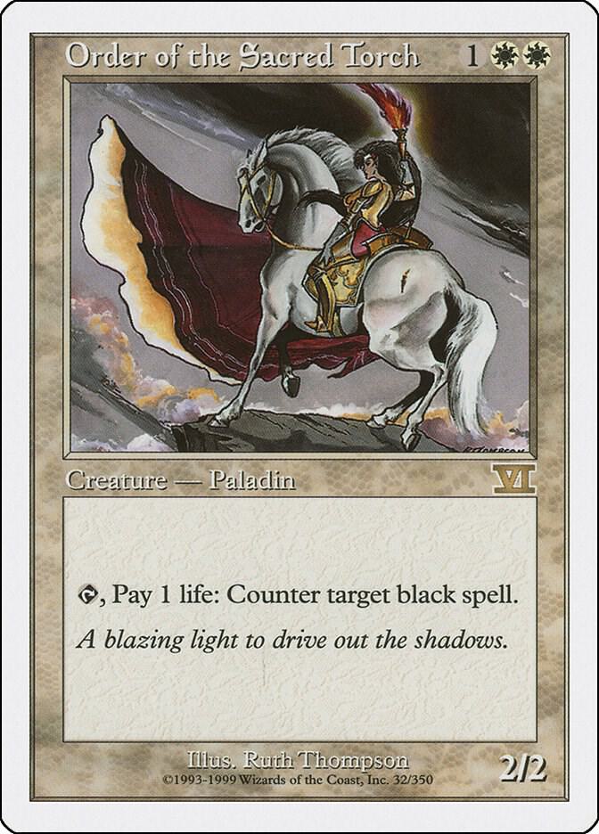 Order of the Sacred Torch 32 card from Classic Sixth Edition