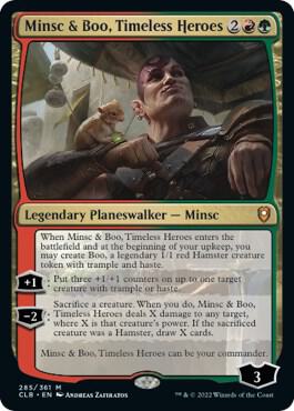 Minsc & Boo, Timeless Heroes 285 card from Commander Legends: Battle for Baldur's Gate