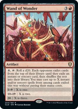 Wand of Wonder 204 card from Commander Legends: Battle for Baldur's Gate