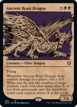 Ancient Brass Dragon (Showcase) 389 card from Commander Legends: Battle for Baldur's Gate