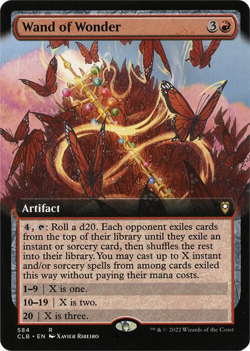 Wand of Wonder (Extended Art) 584 card from Commander Legends: Battle for Baldur's Gate