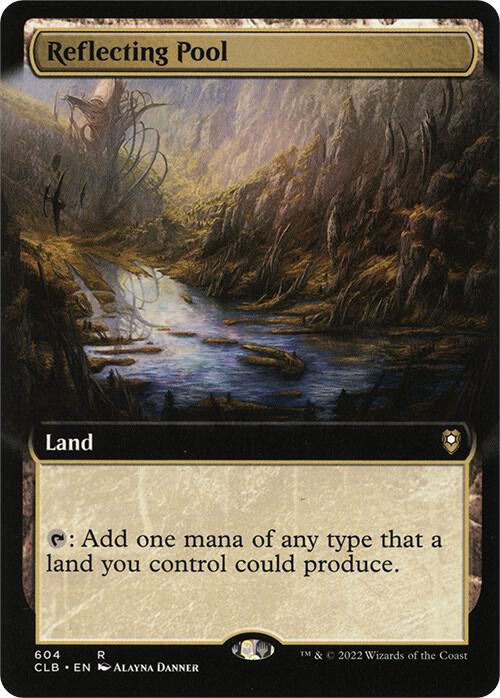 Reflecting Pool (Extended Art) 604 card from Commander Legends: Battle for Baldur's Gate