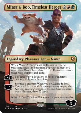 Minsc & Boo, Timeless Heroes (Borderless) 363 card from Commander Legends: Battle for Baldur's Gate