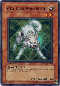 Ryko, Lightsworn Hunter LODT-EN022 card from Light of Destruction