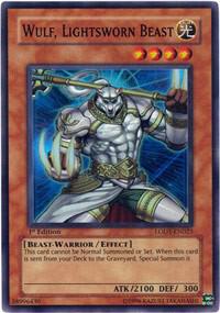 Wulf, Lightsworn Beast LODT-EN023 card from Light of Destruction