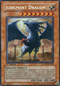 Judgment Dragon LODT-EN026 card from Light of Destruction