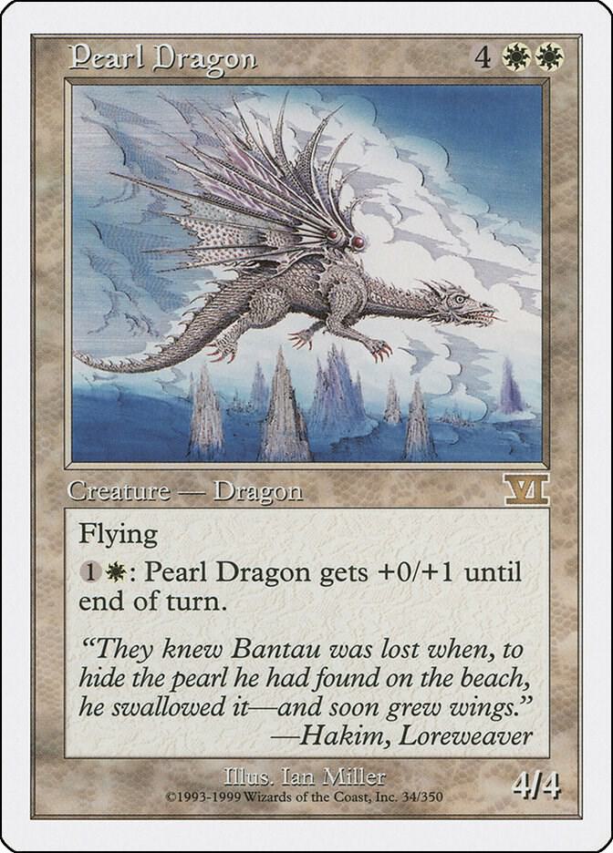 Pearl Dragon 34 card from Classic Sixth Edition