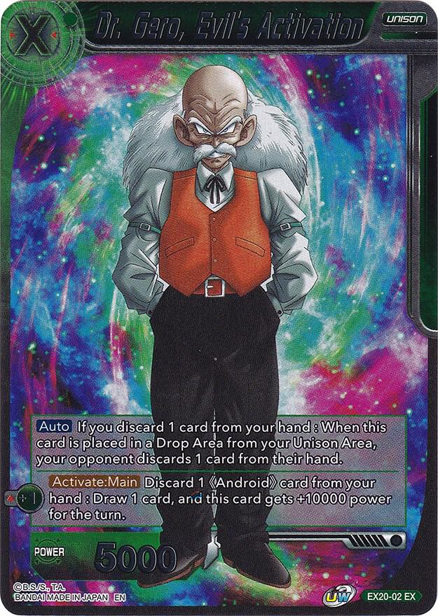Dr. Gero, Evil's Activation EX20-02 card from Expansion Deck Box Set 20: Ultimate Deck 2022