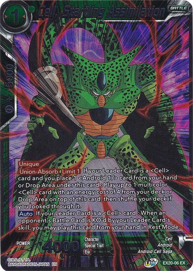 Cell, Startling Assimilation EX20-06 card from Expansion Deck Box Set 20: Ultimate Deck 2022