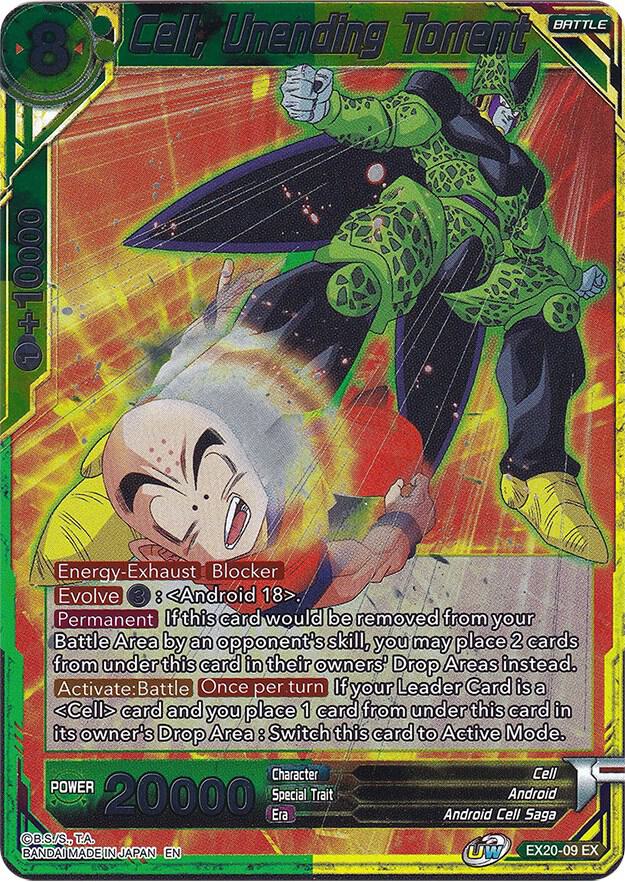 Cell, Unending Torrent EX20-09 card from Expansion Deck Box Set 20: Ultimate Deck 2022