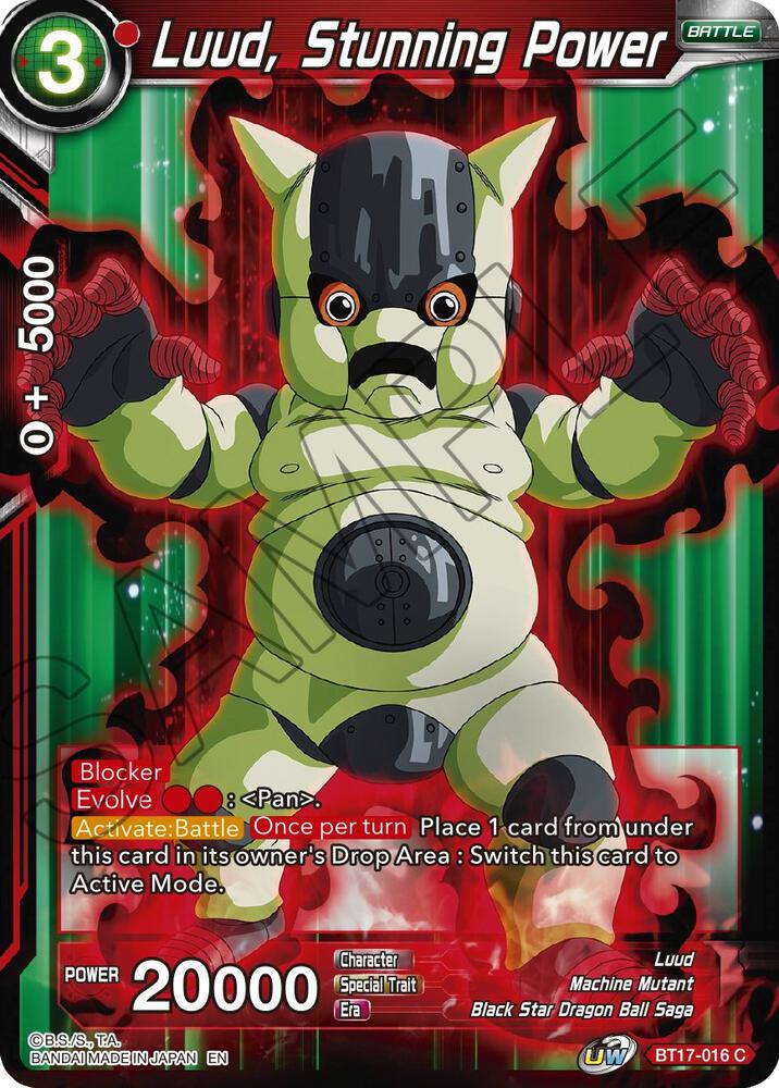 Luud, Stunning Power BT17-016 card from Ultimate Squad