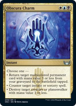 Obscura Charm 208 card from Streets of New Capenna